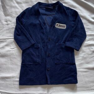 Mini Rodini Dark Blue Bathrobe 18mo
